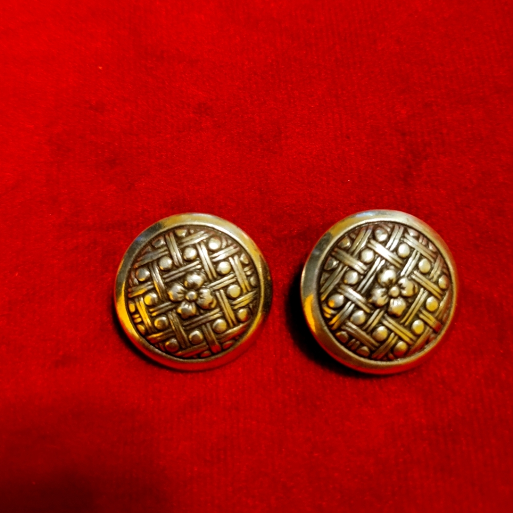 Brighton Silver Clip earrings